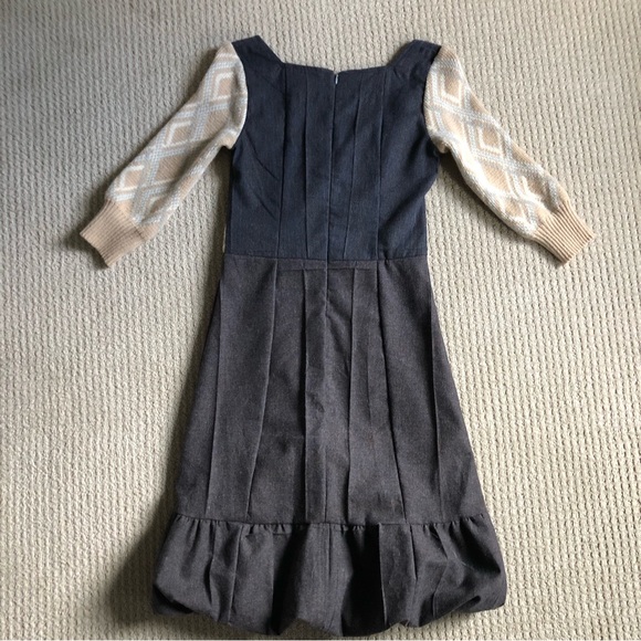 🇨🇦 Handcut by Preloved upcycled winter dress sz XS - Picture 2 of 10